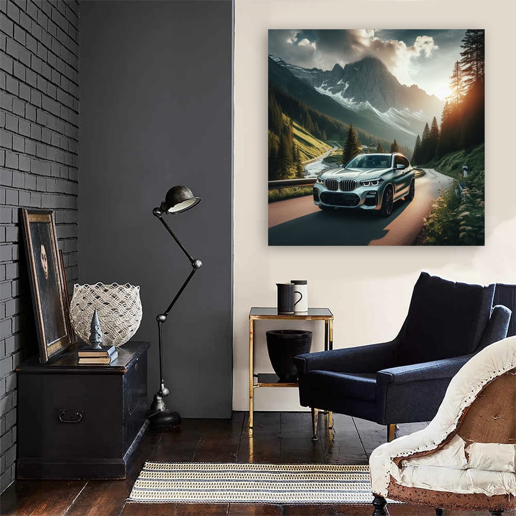 Bmw X3 Mountain Wall Art