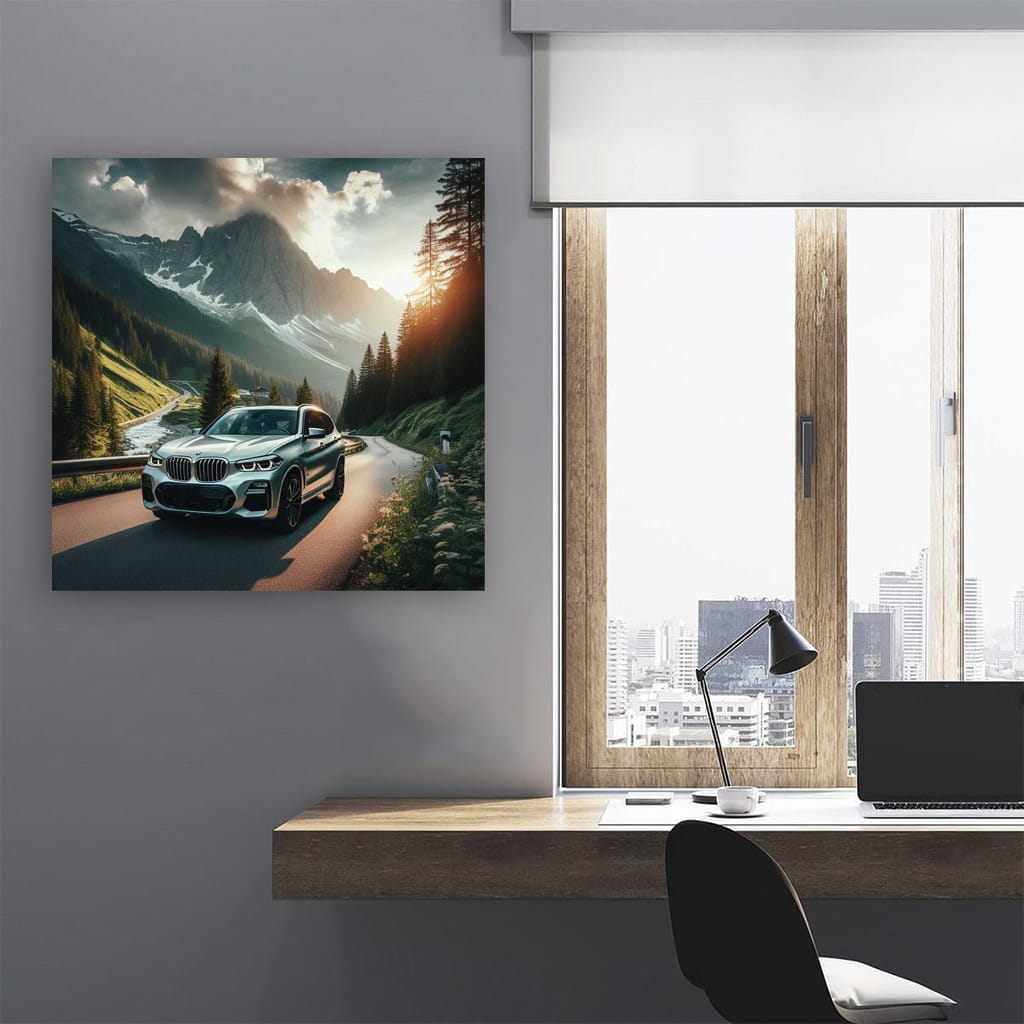 Bmw X3 Mountain Wall Art