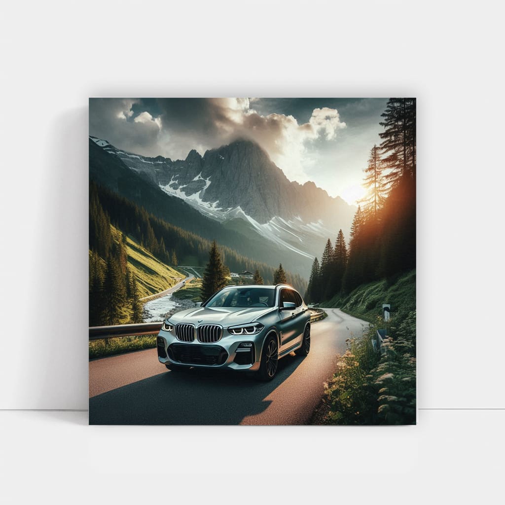 Bmw X3 Mountain Wall Art