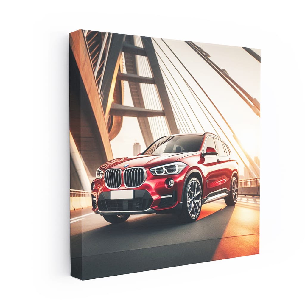 Bmw X3 Red Bridge Wall Art