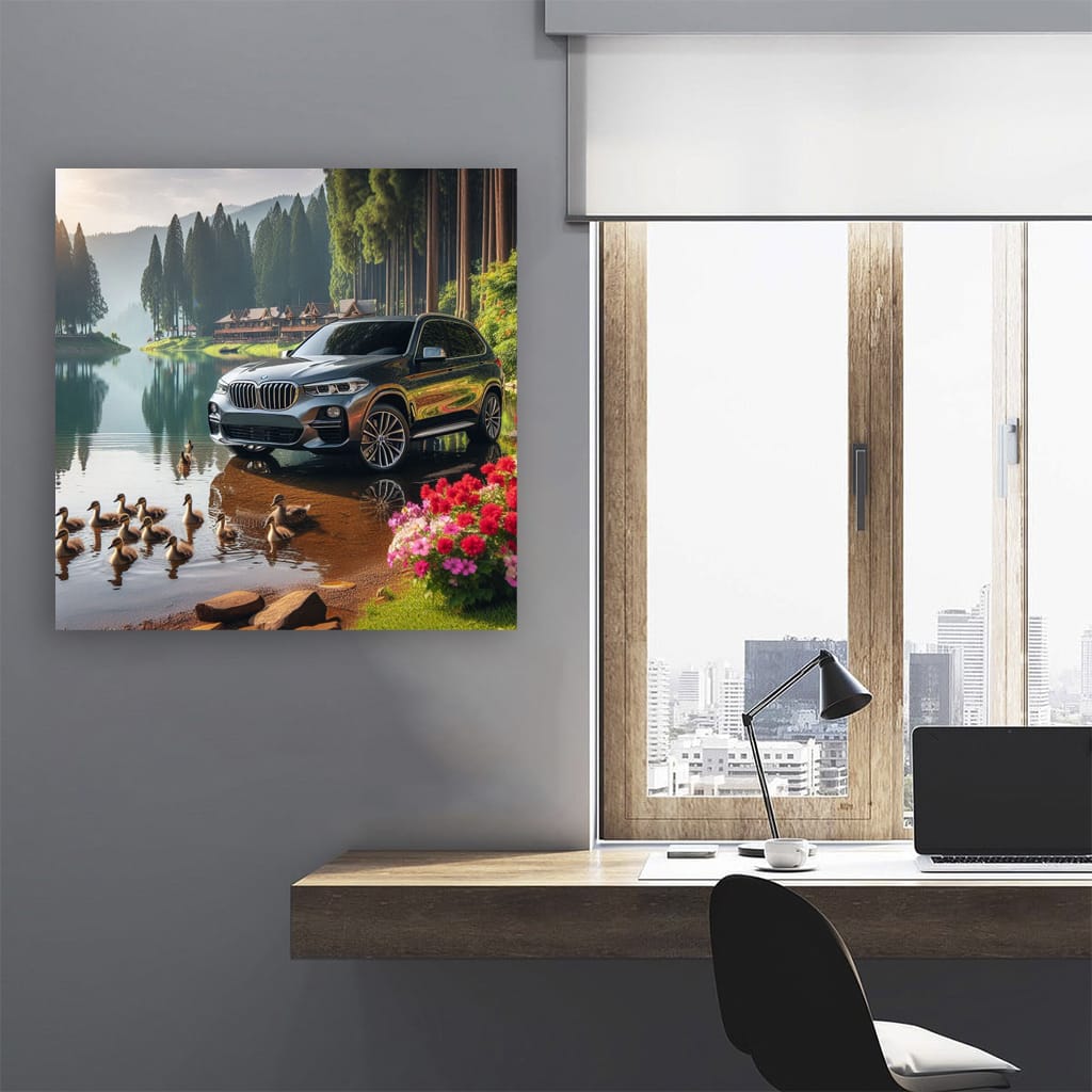 Bmw X5 Lake Wall Art