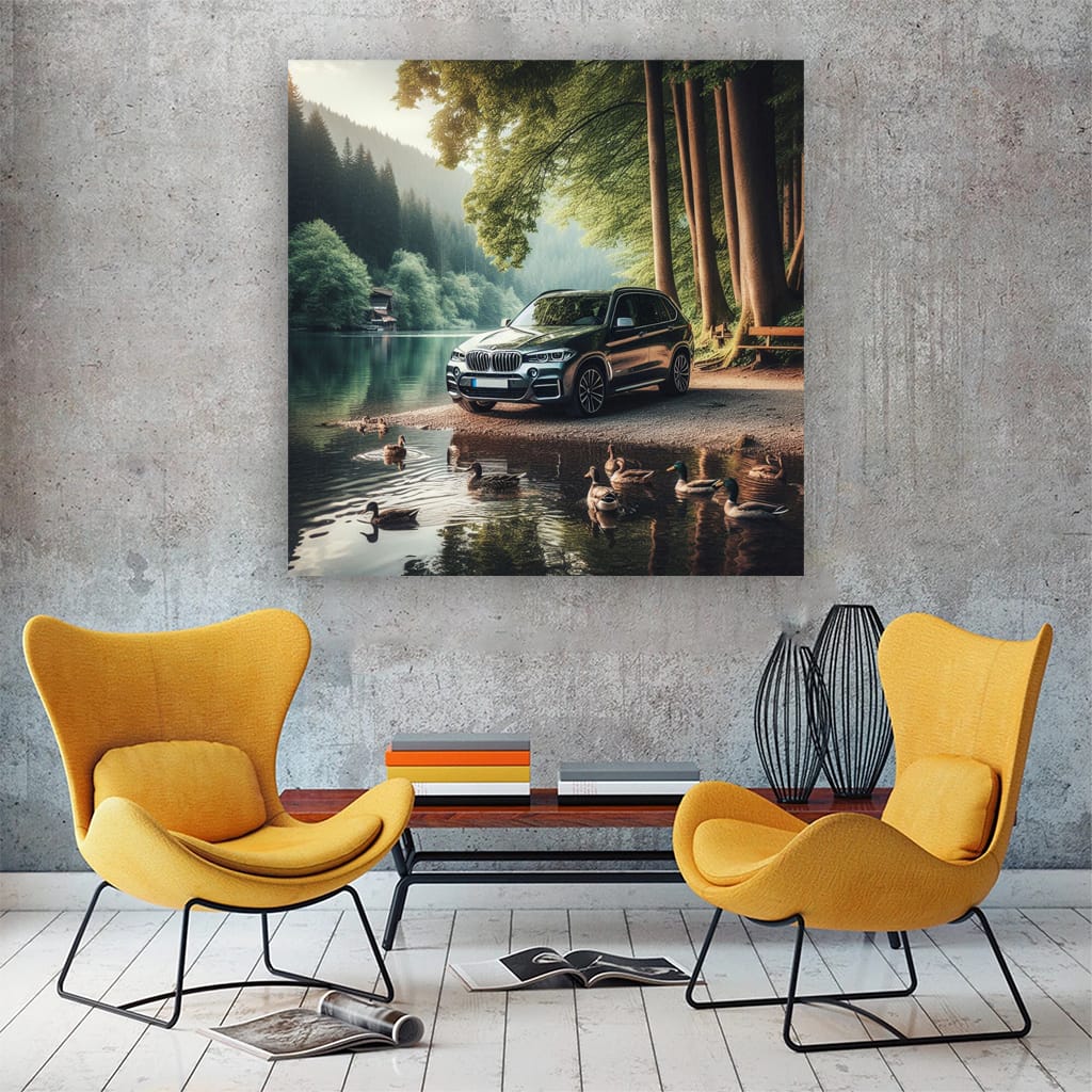 Bmw X5 River Wall Art