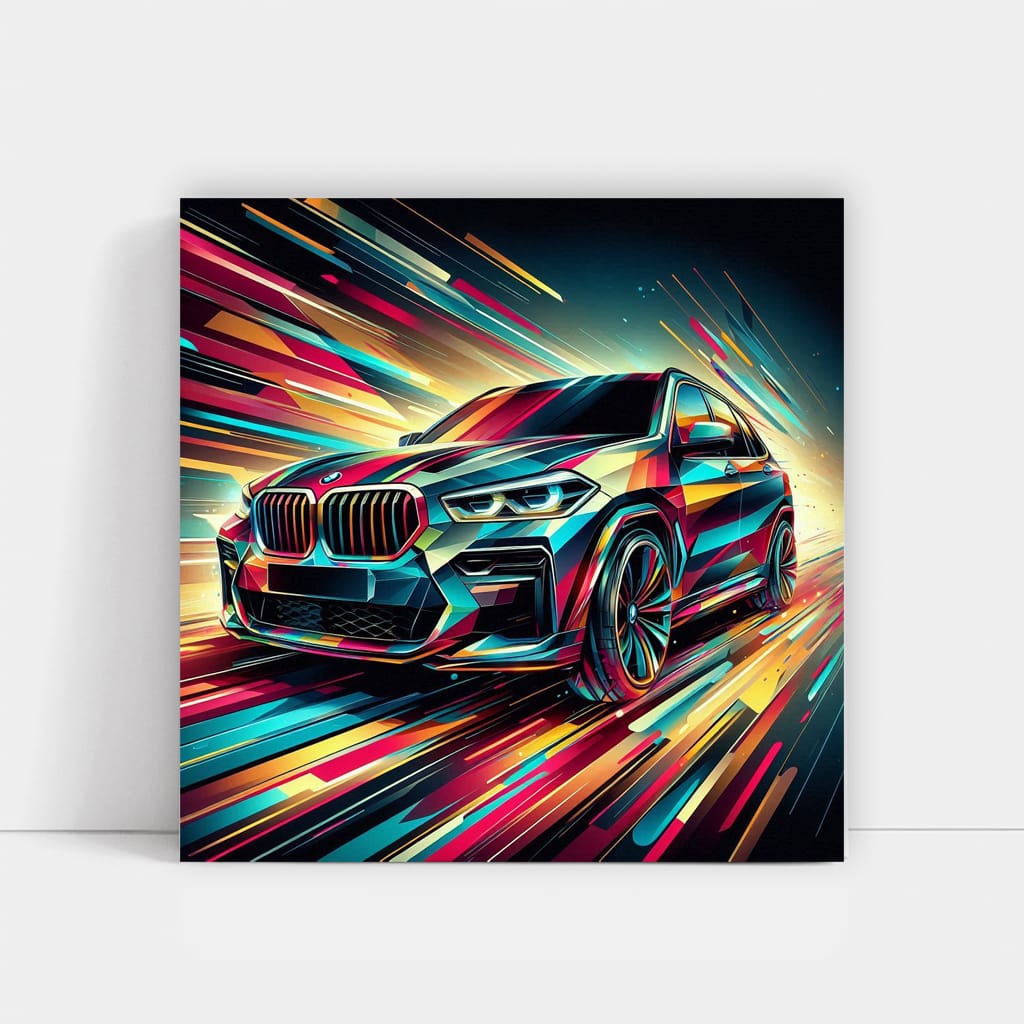 Bmw X5m Absctra Wall Art