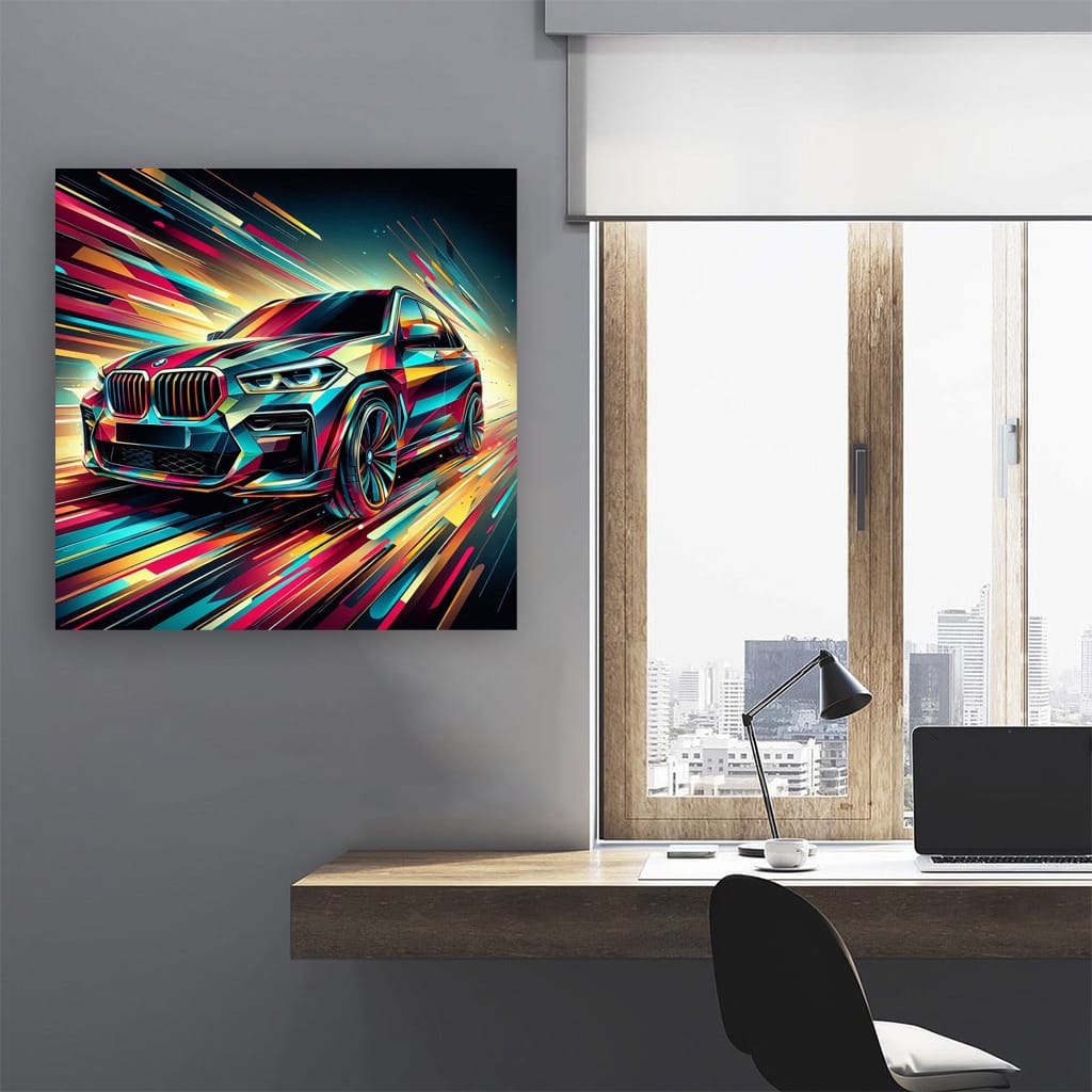 Bmw X5m Absctra Wall Art