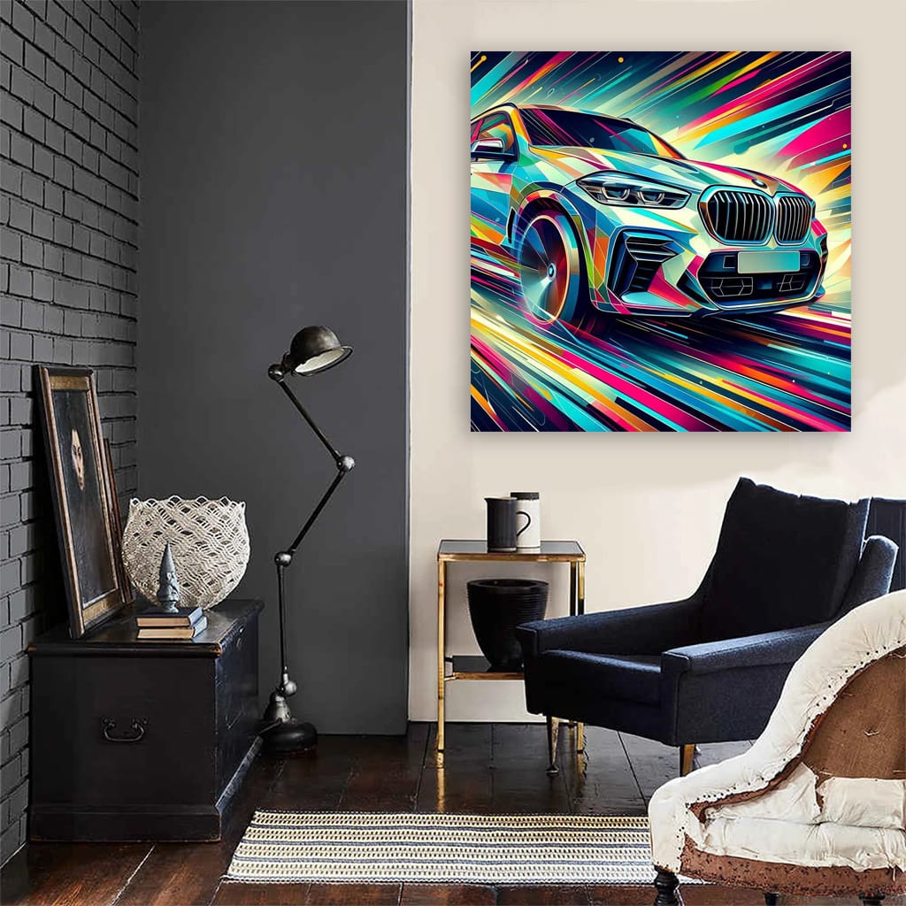 Bmw X5m Absctract Wall Art