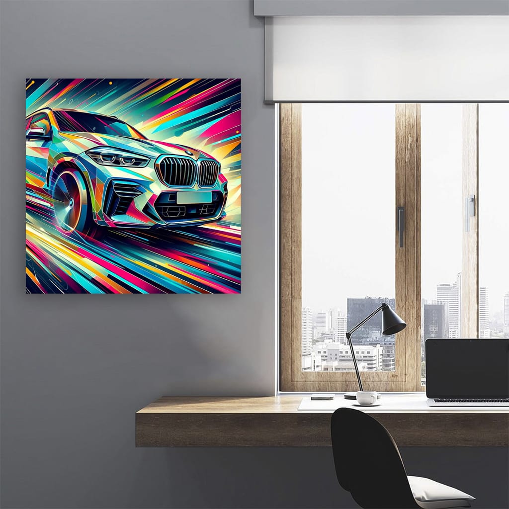 Bmw X5m Absctract Wall Art