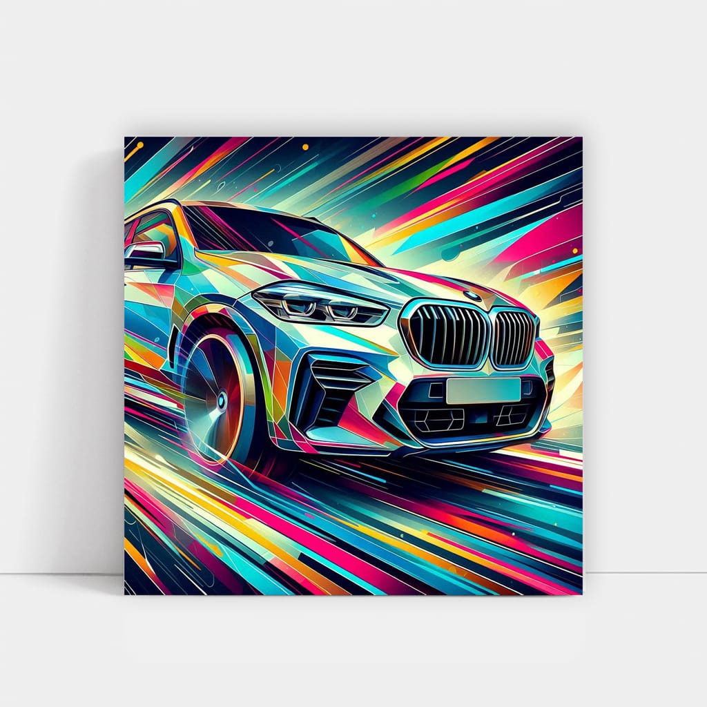 Bmw X5m Absctract Wall Art