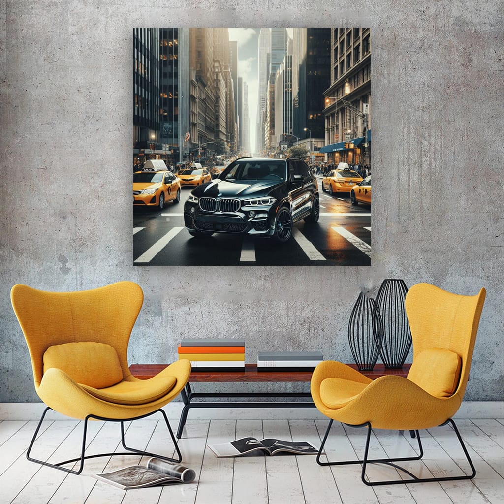 Bmw X5m New Yo Wall Art