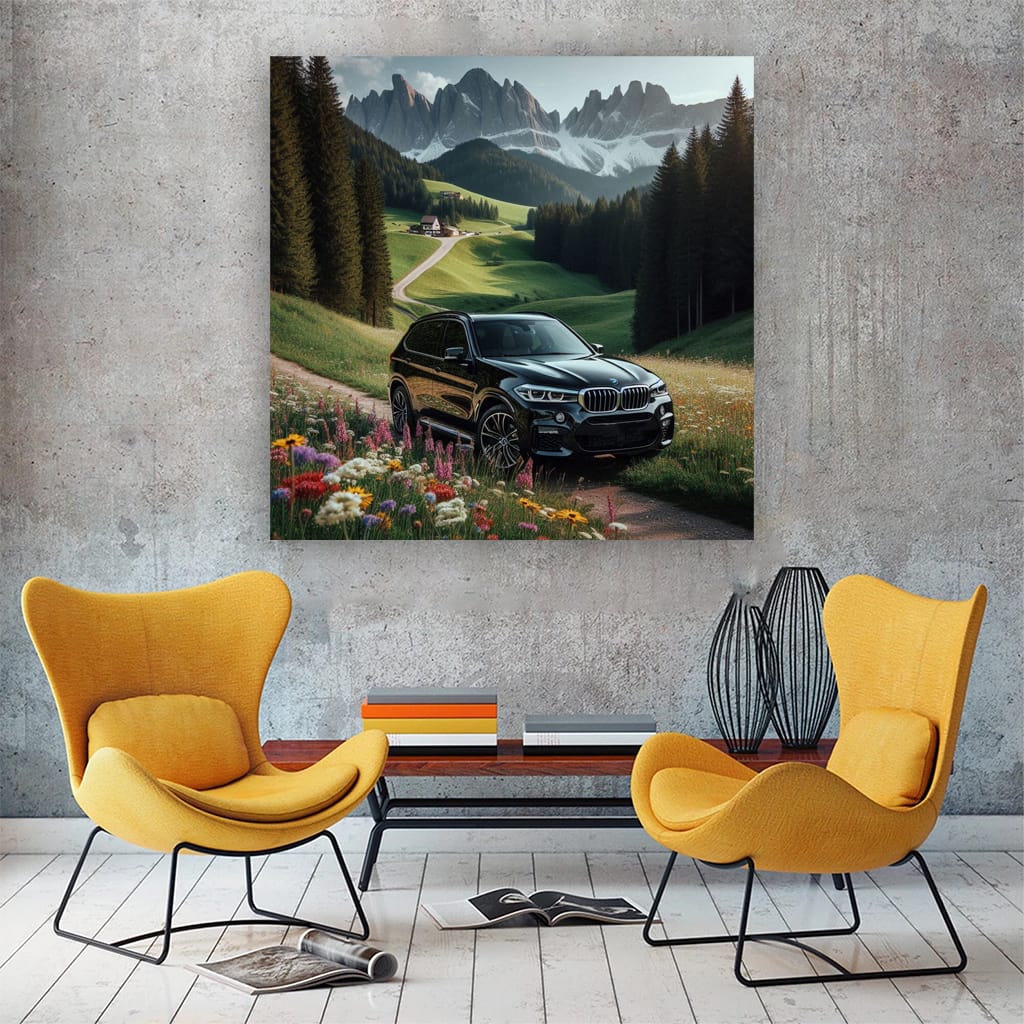 Bmw X5m Valley Wall Art