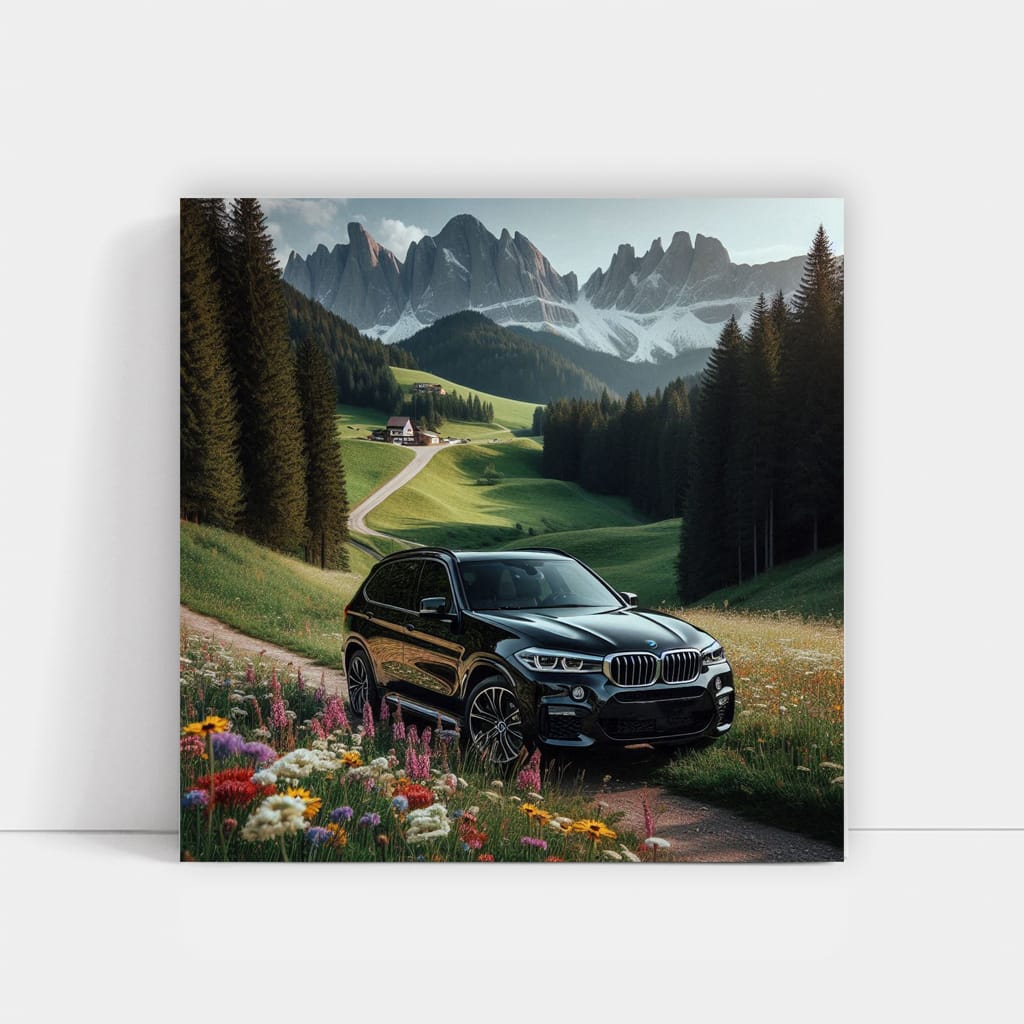 Bmw X5m Valley Wall Art