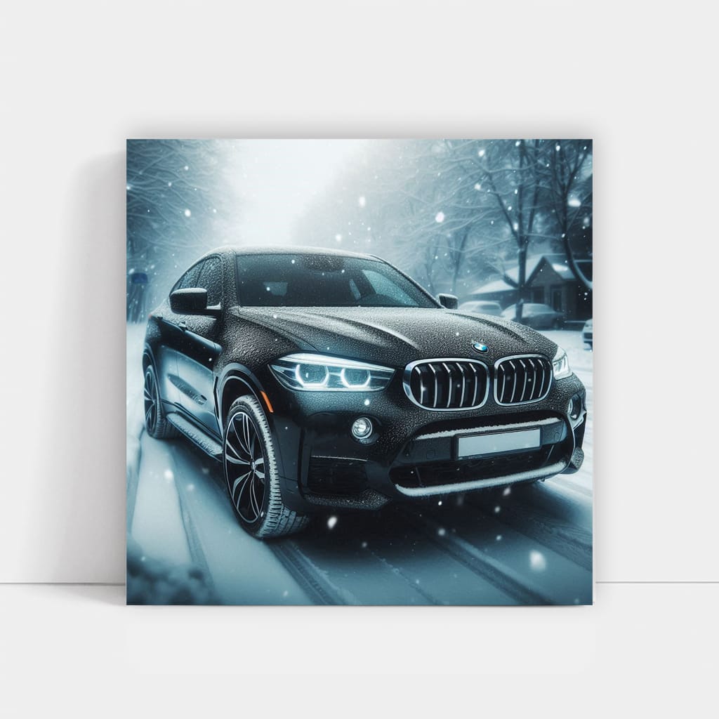 BMW X6 in Snowfall: Power Meets Elegance in Winter
