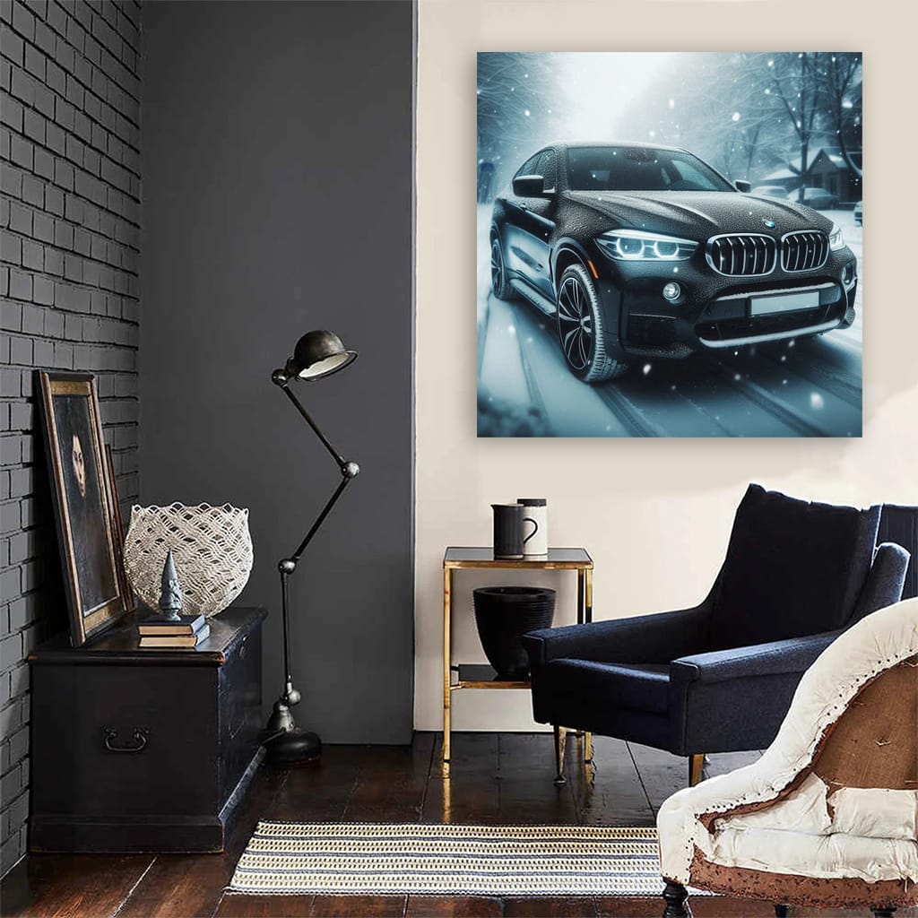 BMW X6 in Snowfall: Power Meets Elegance in Winter