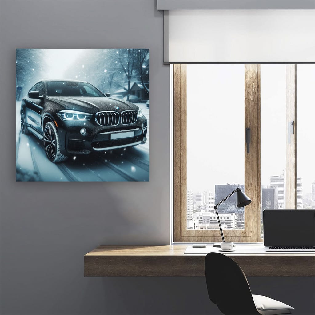 BMW X6 in Snowfall: Power Meets Elegance in Winter