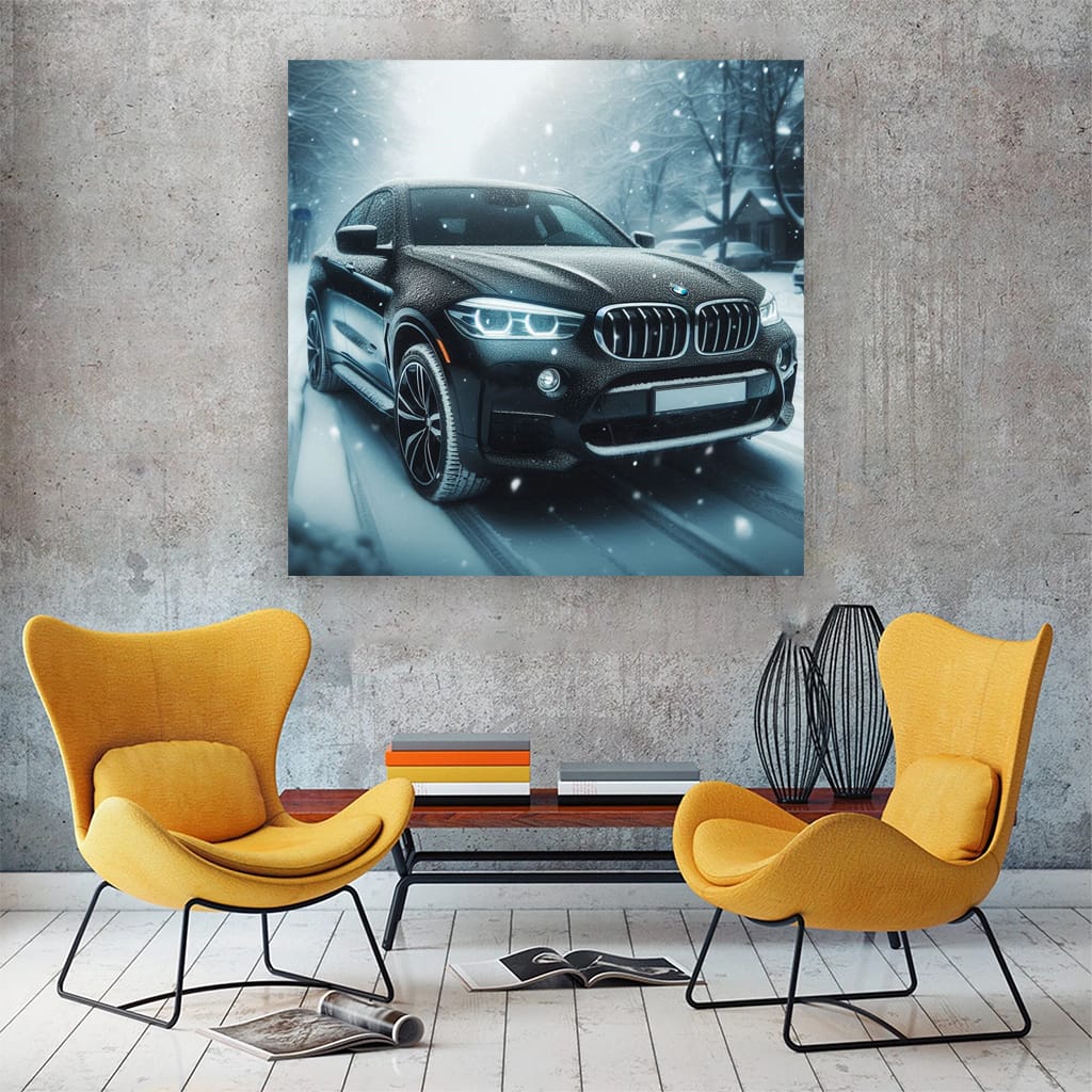 Bmw X6 Snowfa Wall Art