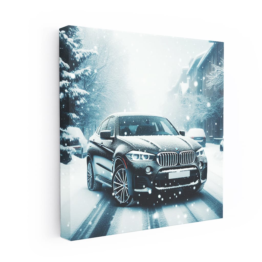 Bmw X6 Snowfall Wall Art