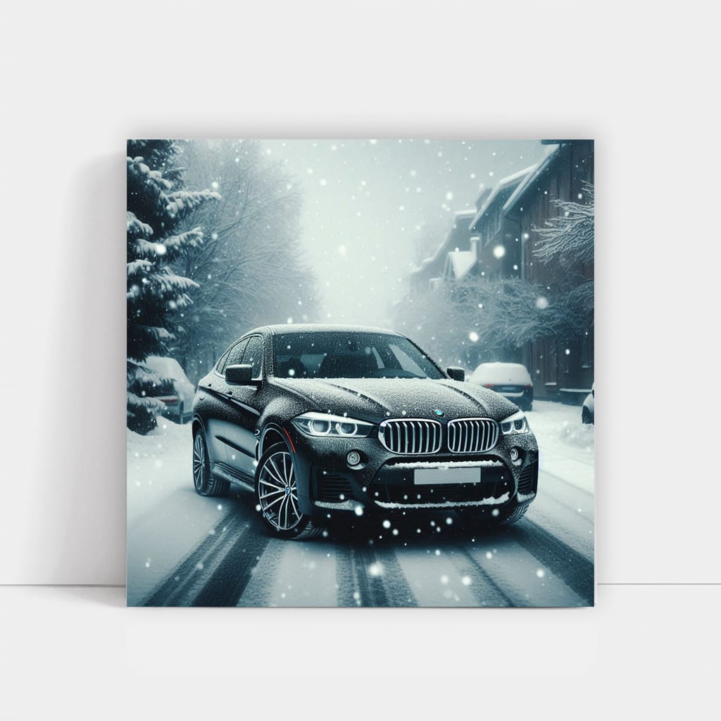 Bmw X6 Snowfall Wall Art