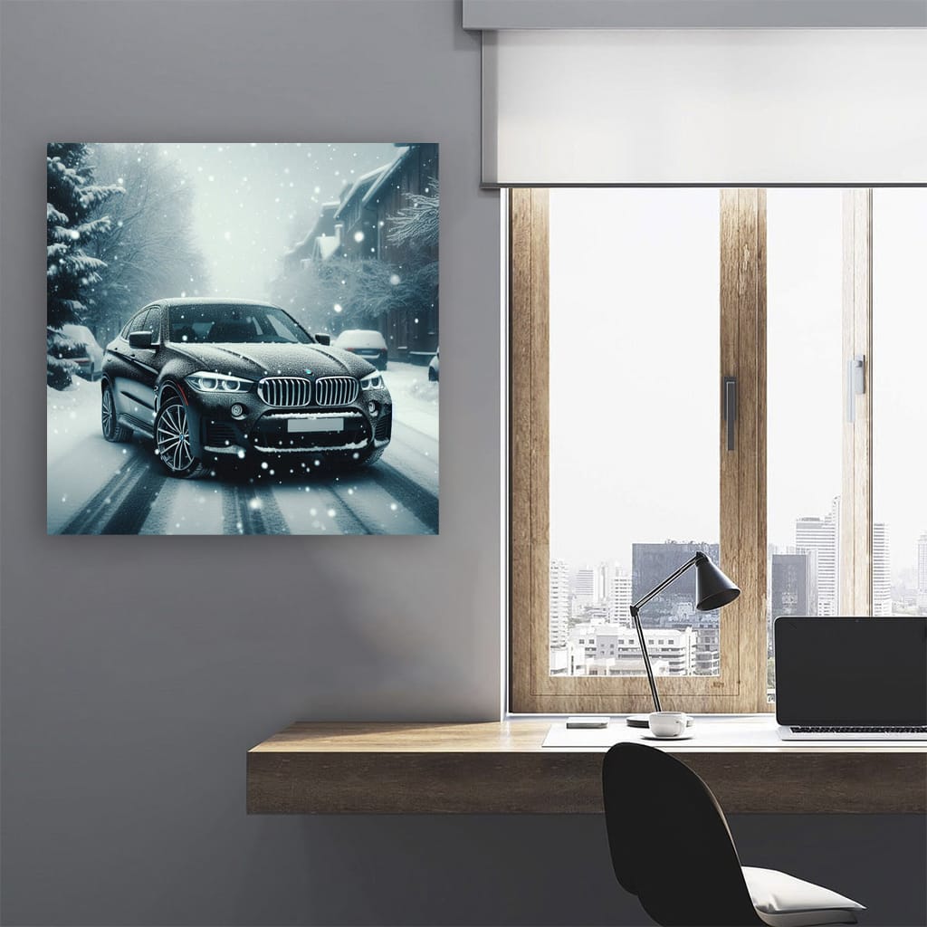 Bmw X6 Snowfall Wall Art