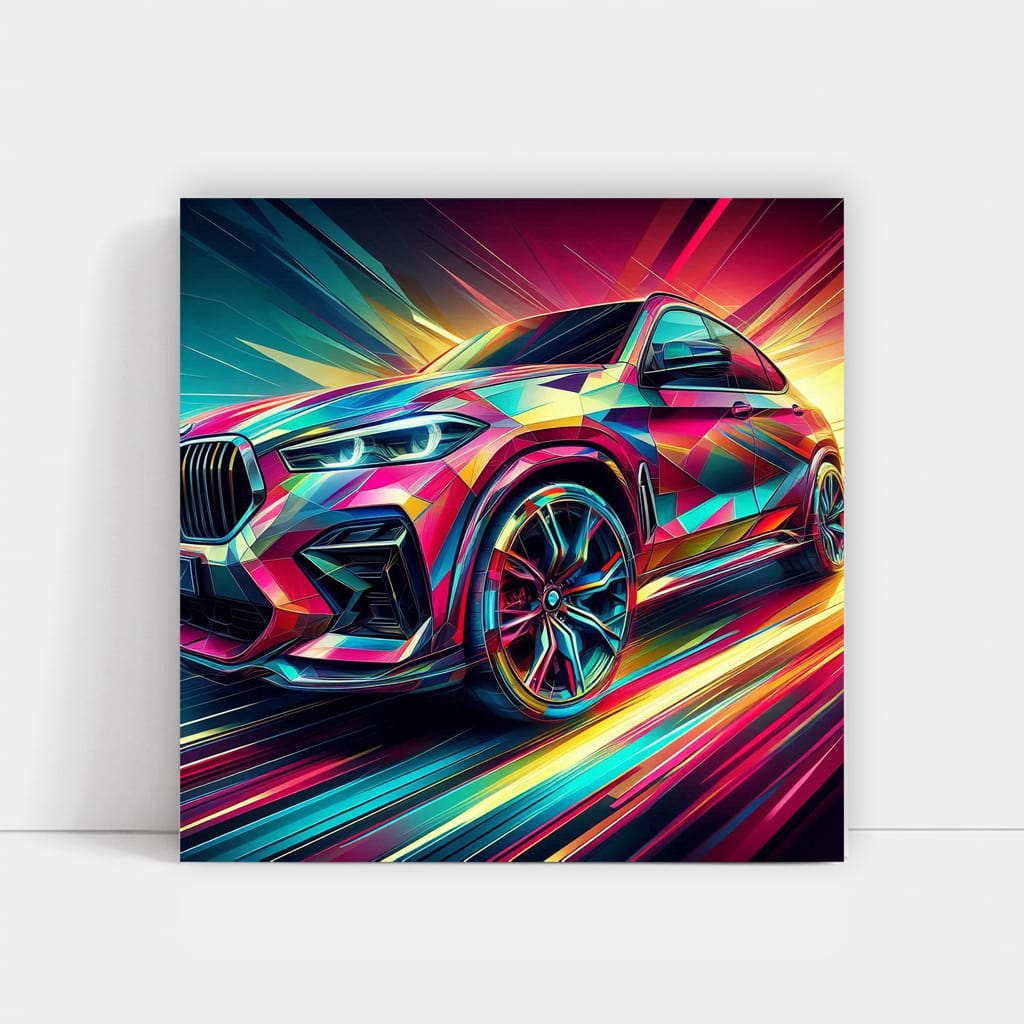 Bmw X6m Absctra Wall Art