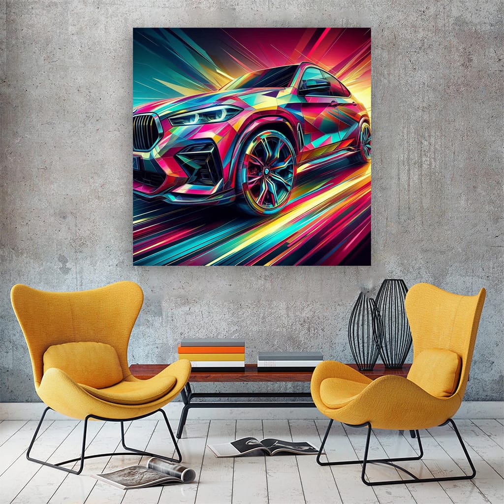 Bmw X6m Absctra Wall Art