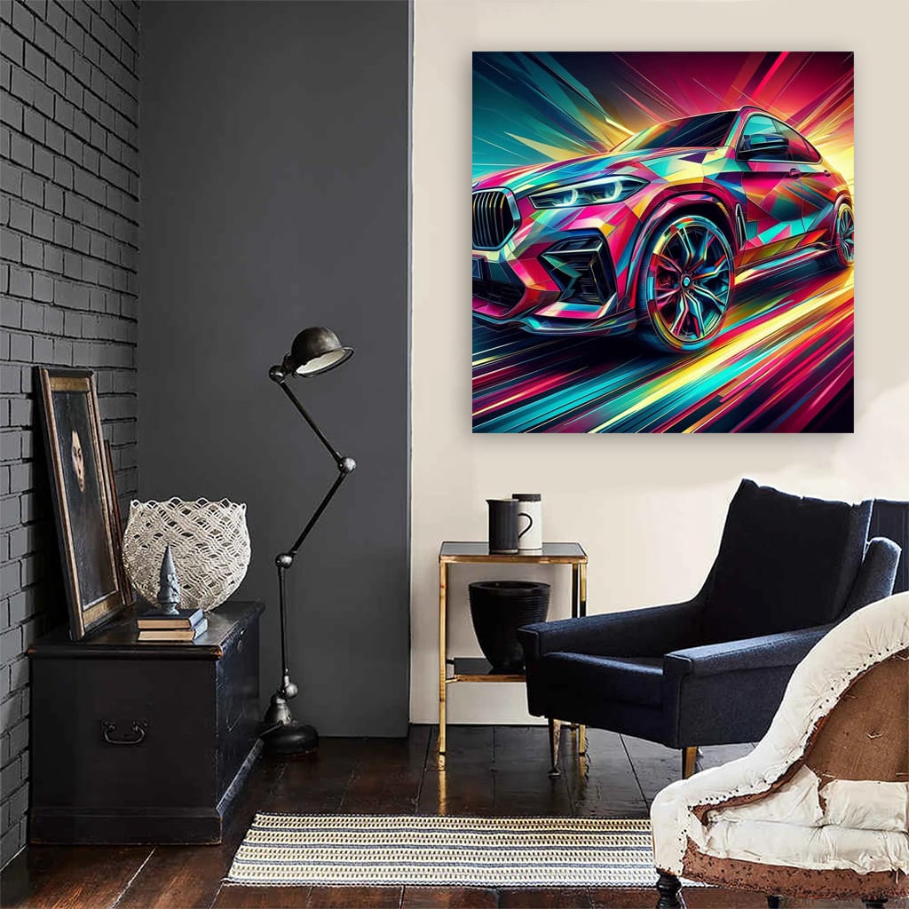 Bmw X6m Absctra Wall Art