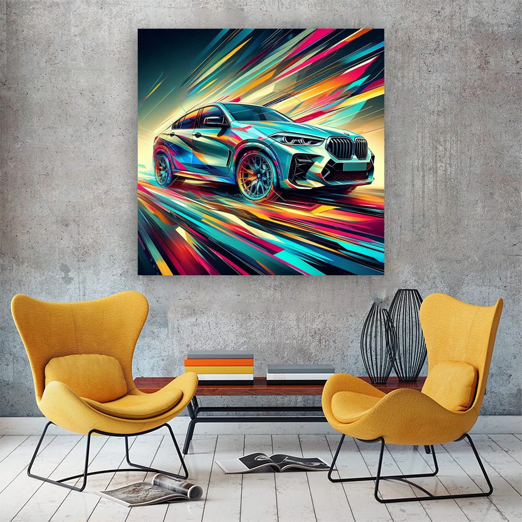 Bmw X6m Absctract Wall Art