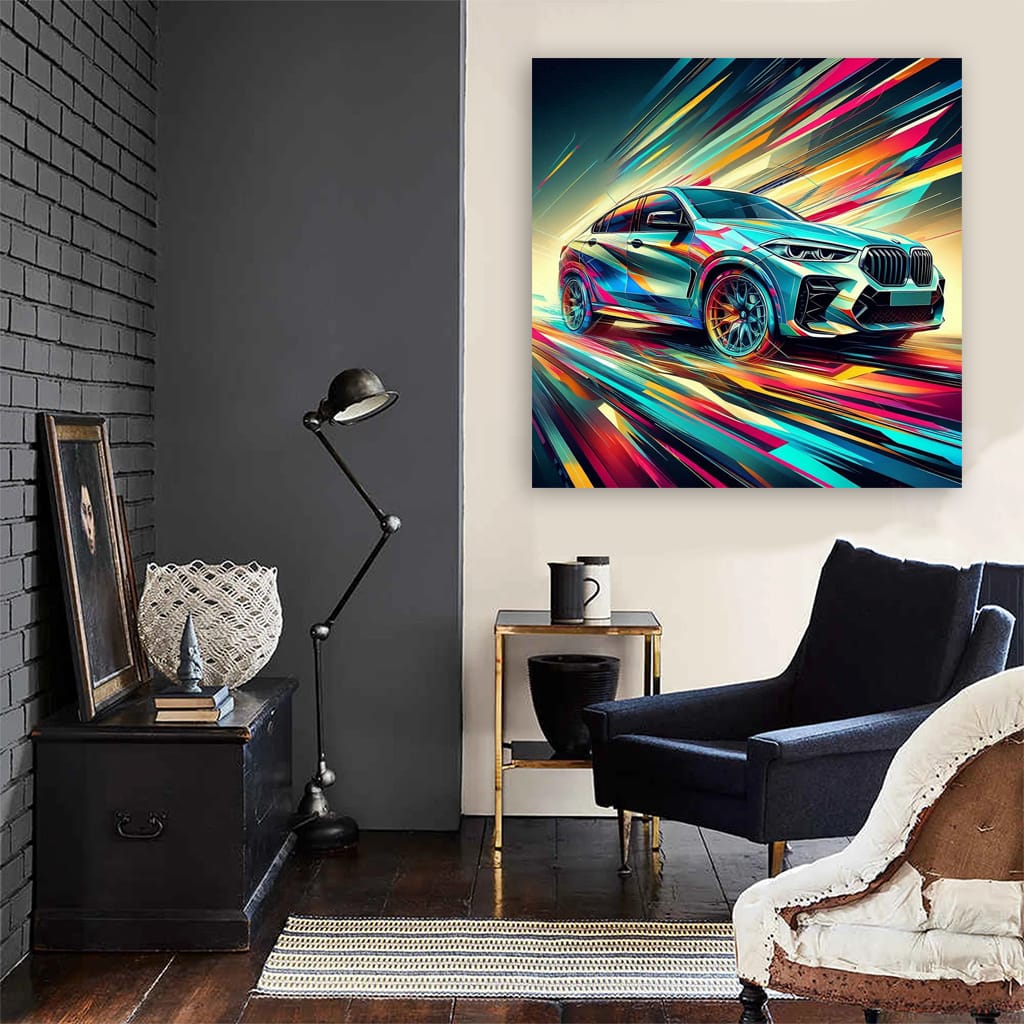 BMW X6M Abstract Art - Dynamic Elegance in Motion