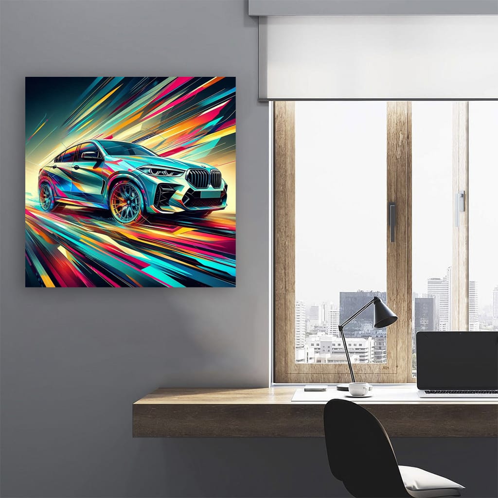 BMW X6M Abstract Art - Dynamic Elegance in Motion