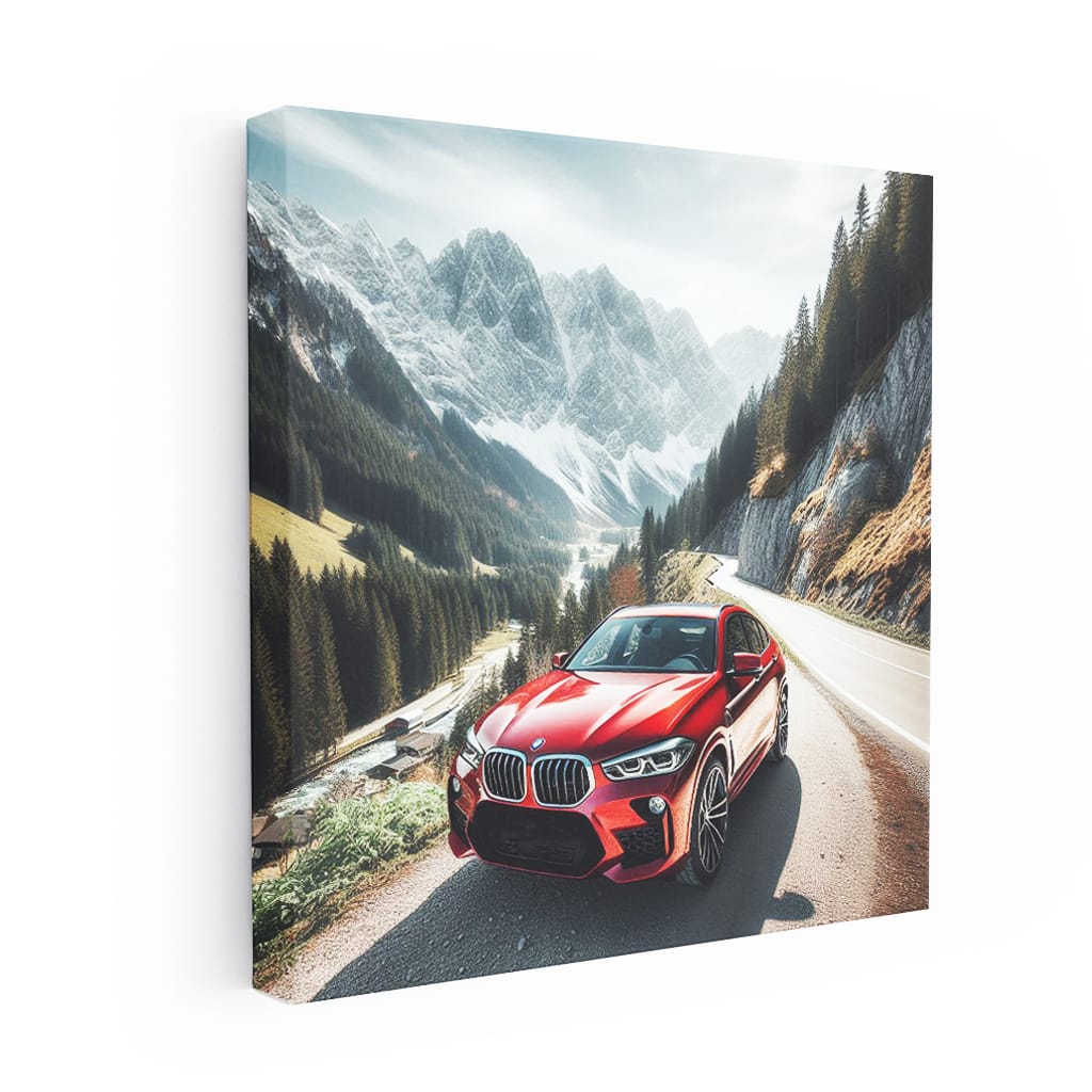 Bmw X6m Mountain Wall Art