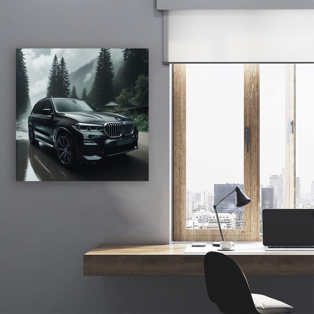 Bmw X7 Cloudy Weath Wall Art