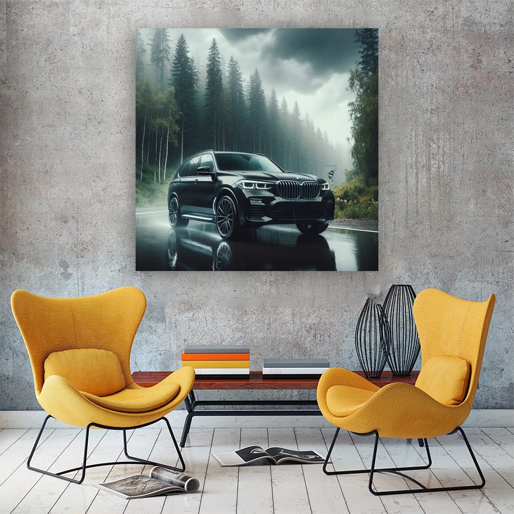 BMW X7 in Overcast Skies - Luxury Meets Power on Road