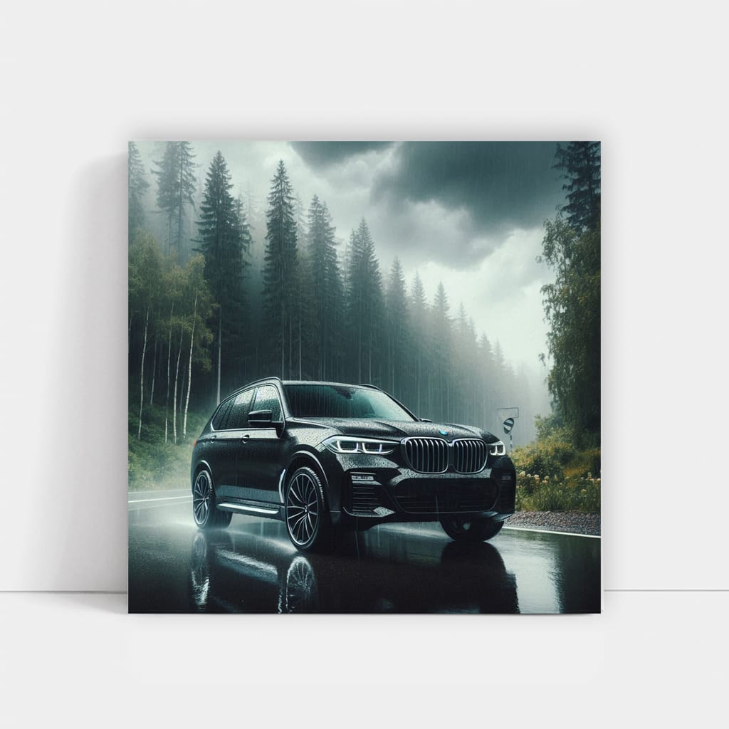 BMW X7 in Overcast Skies - Luxury Meets Power on Road