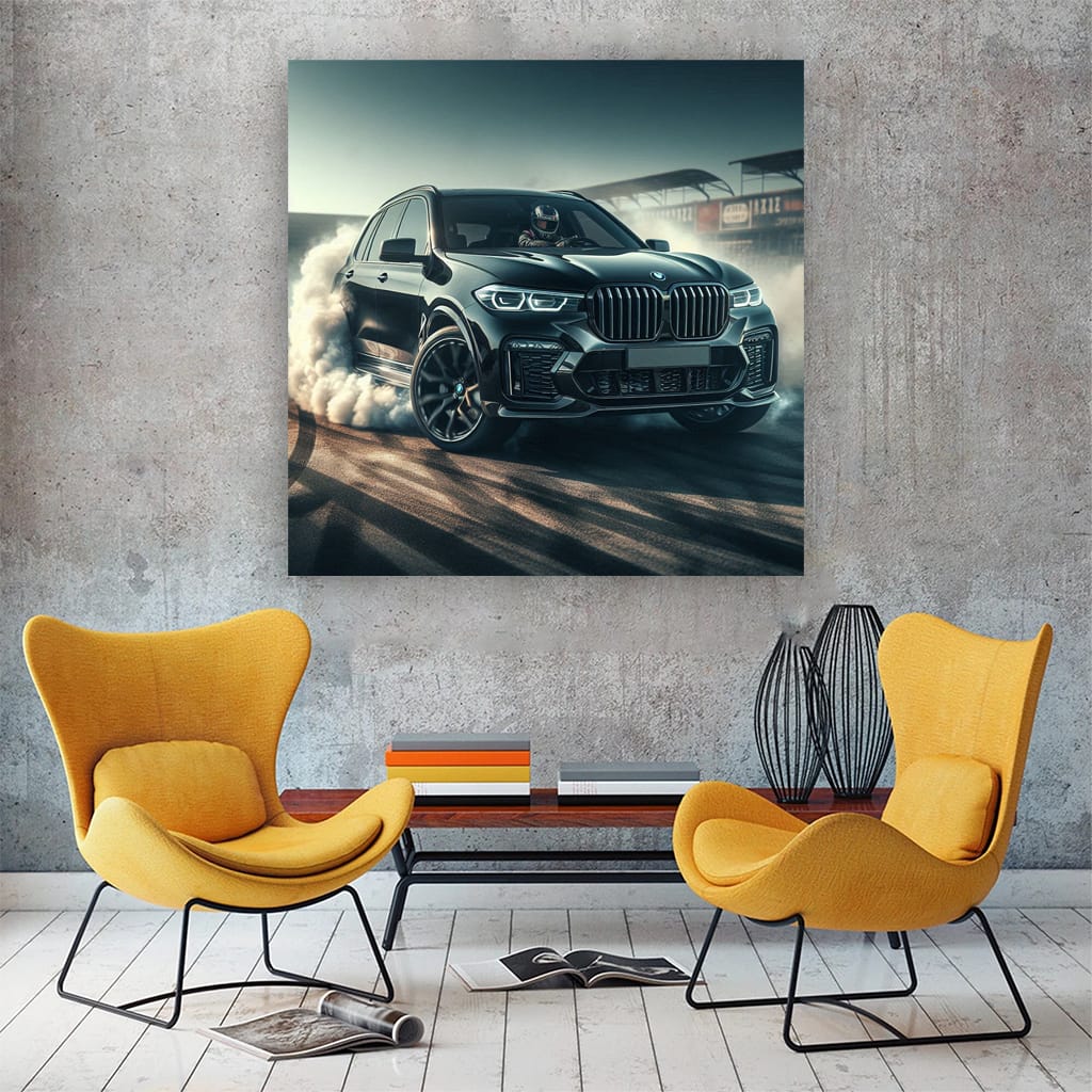 Bmw X7 Drift Wall Art