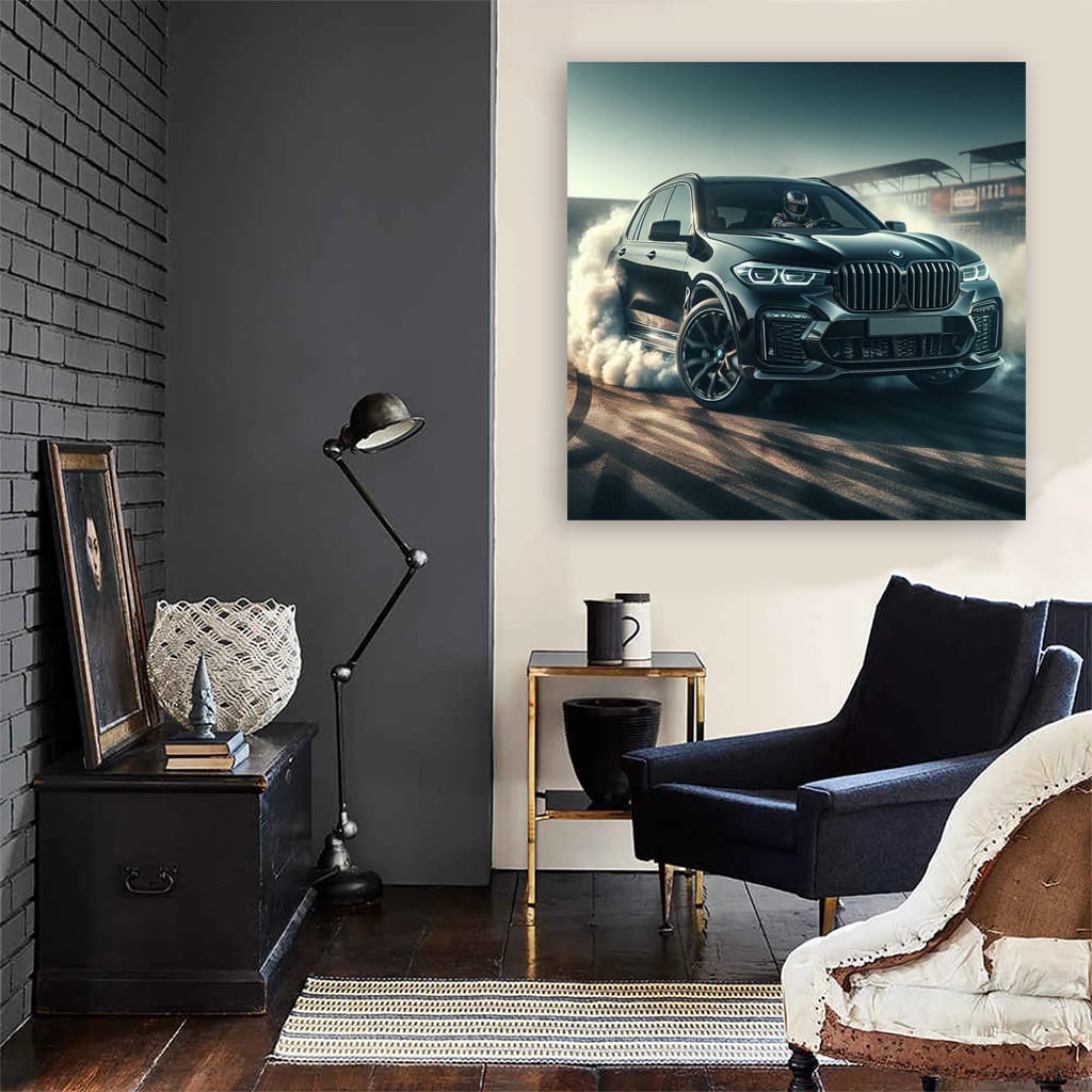 Bmw X7 Drift Wall Art