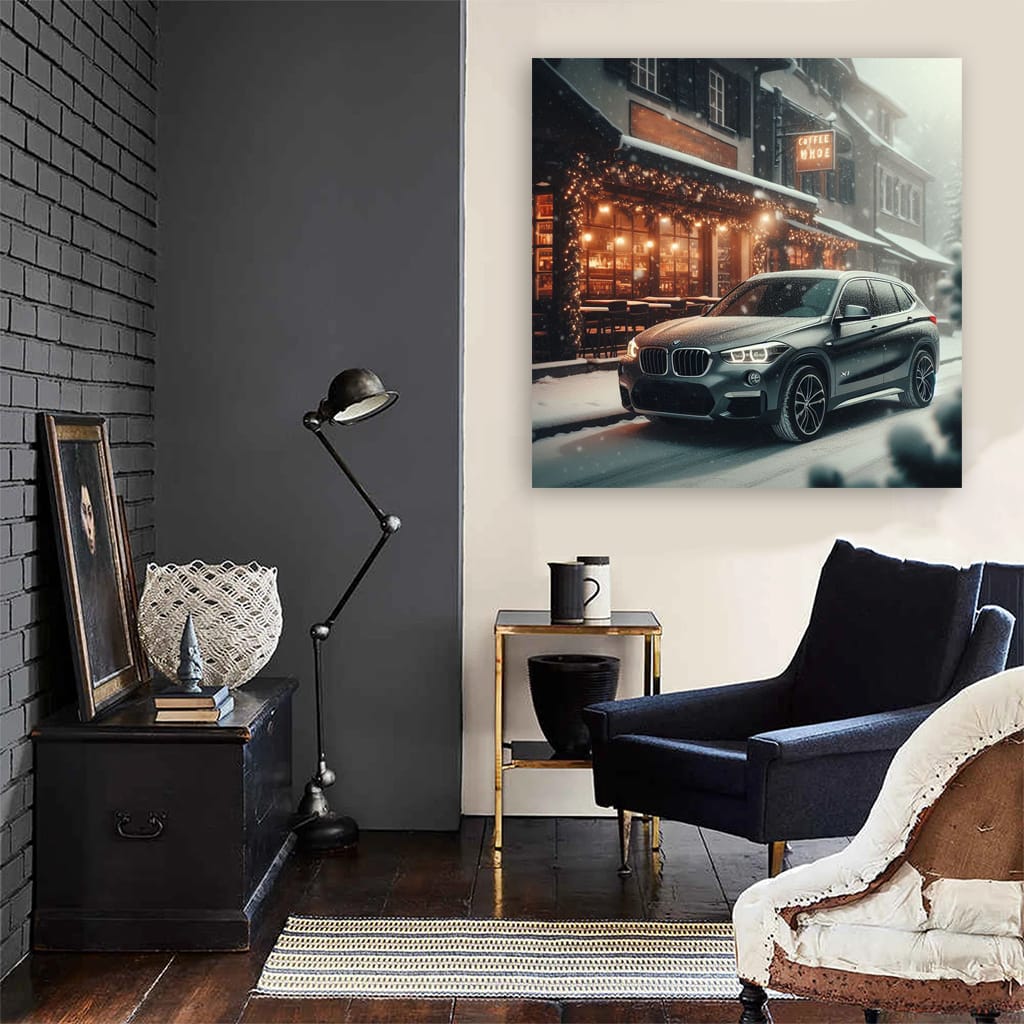 BMW X in Snowfall - Elegance Meets Winter Adventure