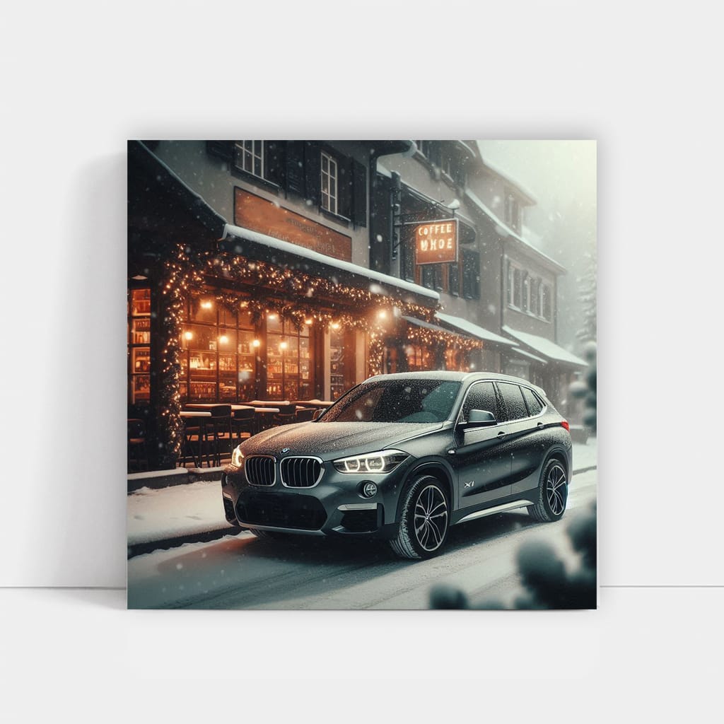 BMW X in Snowfall - Elegance Meets Winter Adventure