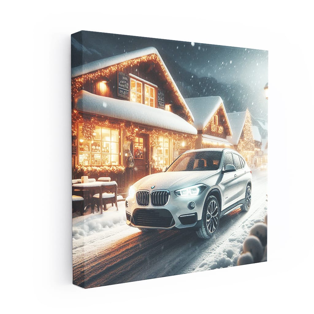 Bmw X Snowfall Wall Art