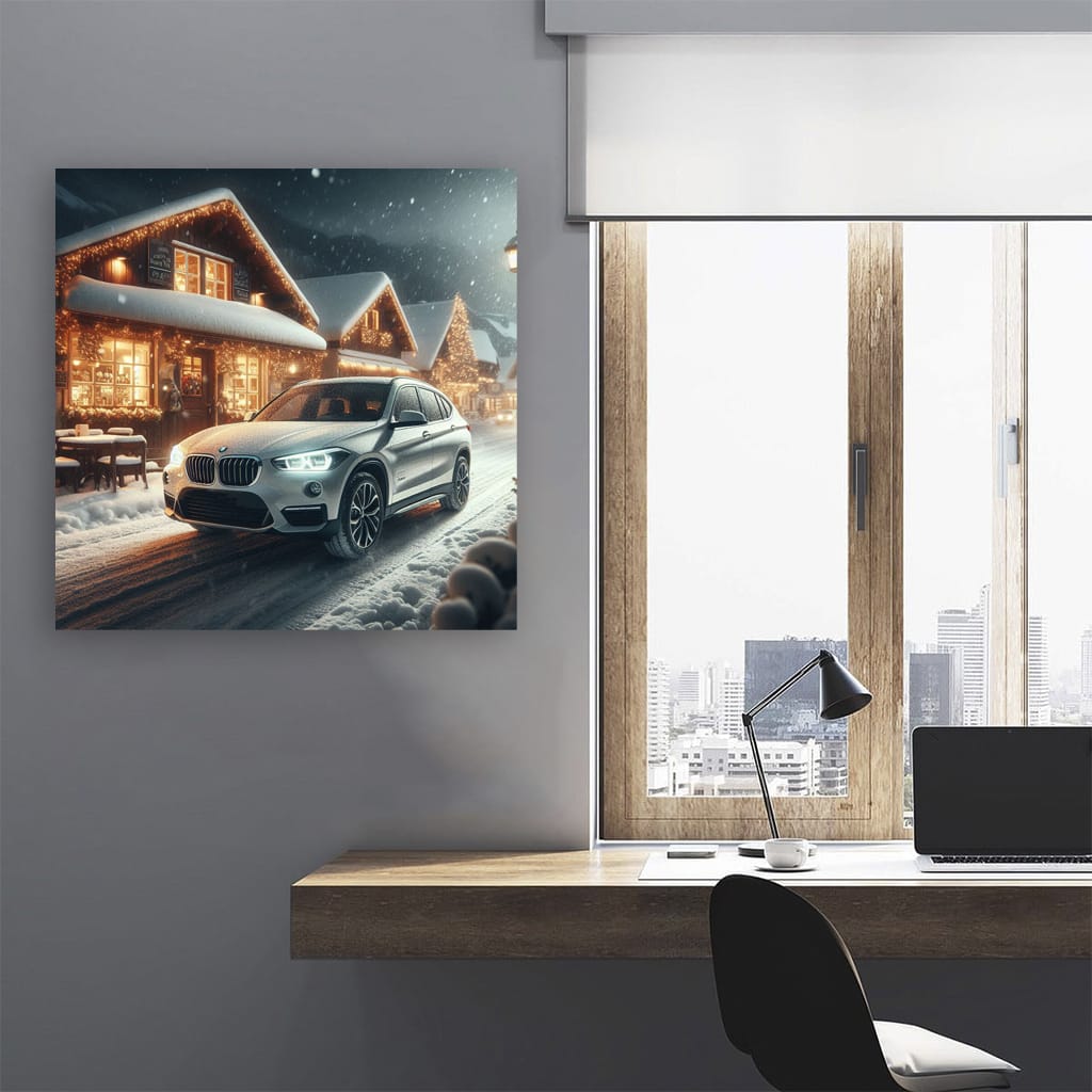 Bmw X Snowfall Wall Art