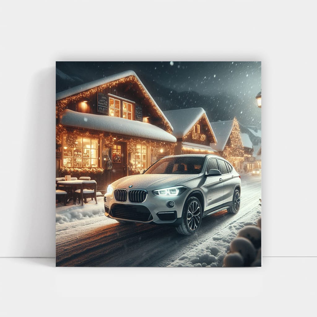 Bmw X Snowfall Wall Art