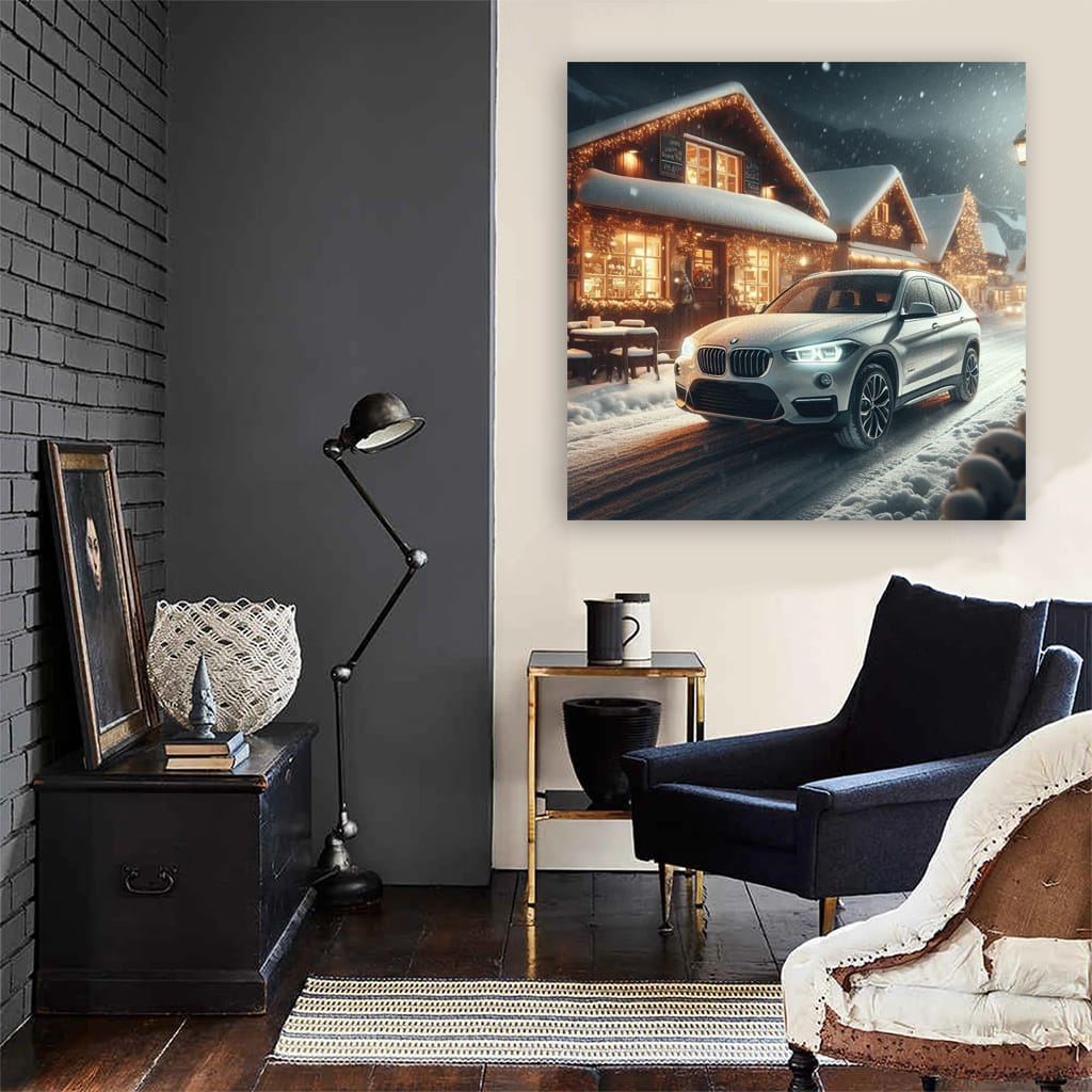 Bmw X Snowfall Wall Art