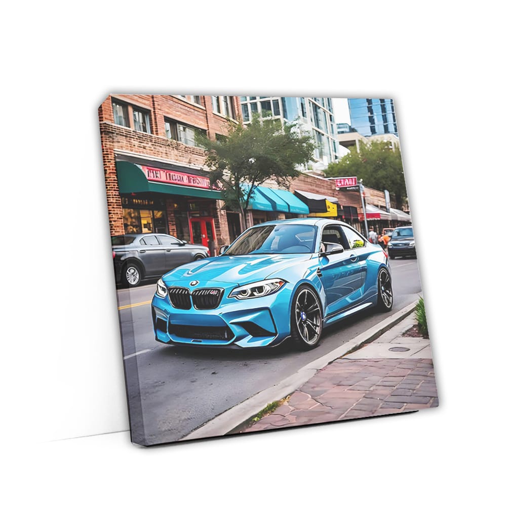 Bmw M2 Blue In Austin T Wall Art