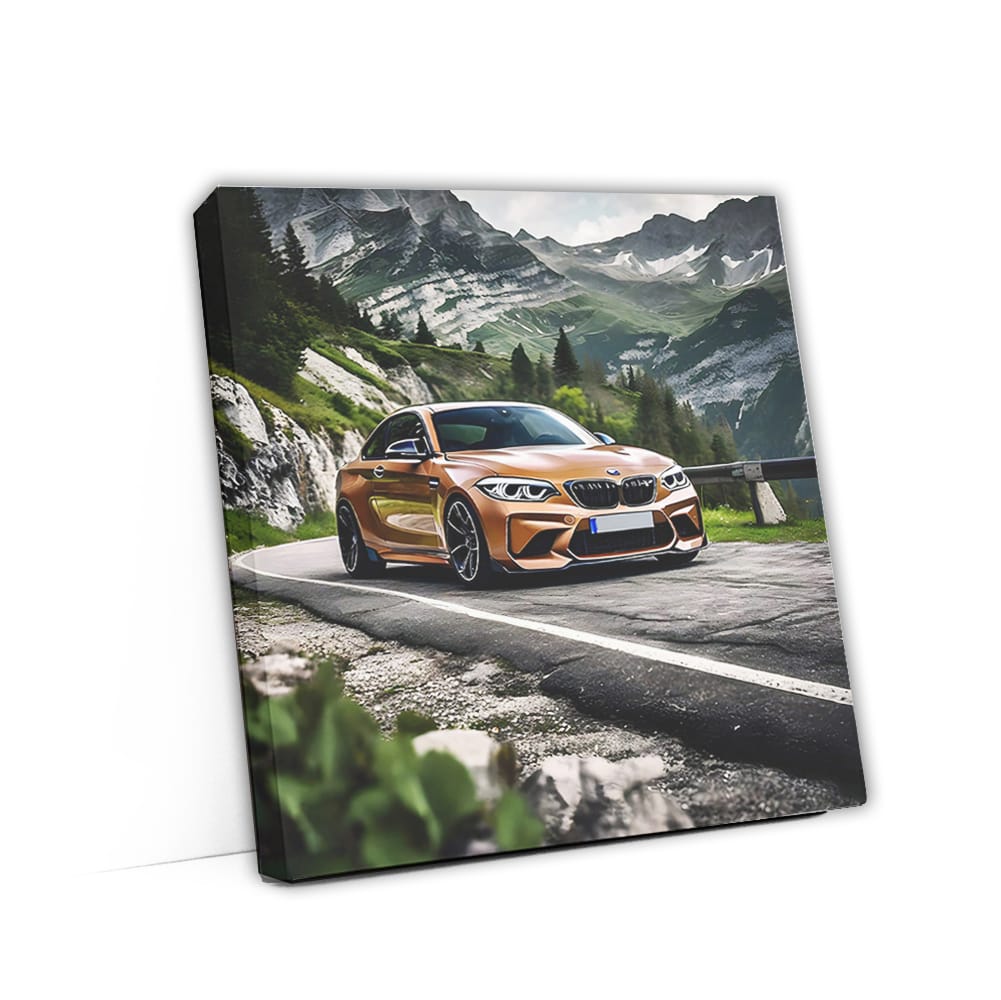 Bmw M2 Brown In Mountai Wall Art