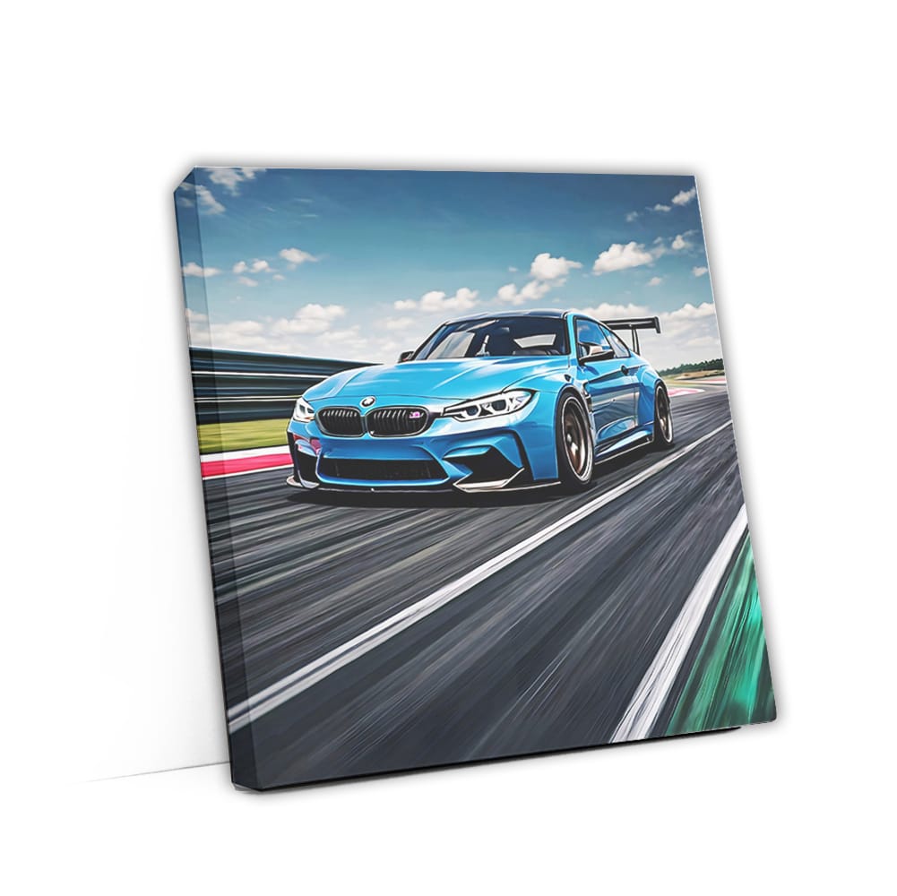 Bmw M3 Blue On Rac Wall Art