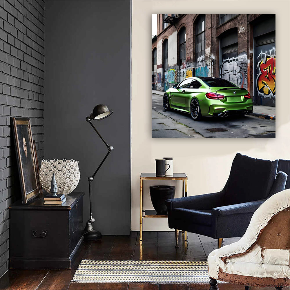 Bmw M4 Green In Gett Wall Art