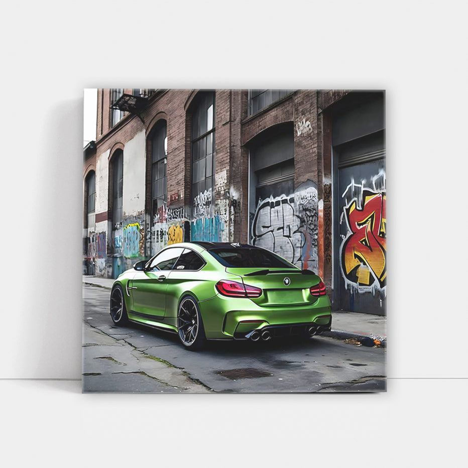 Bmw M4 Green In Gett Wall Art