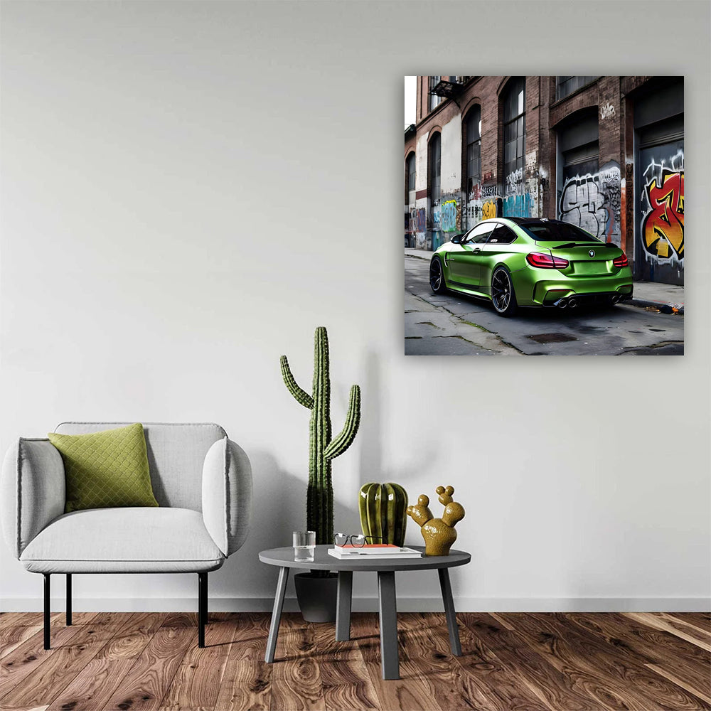 Bmw M4 Green In Gett Wall Art