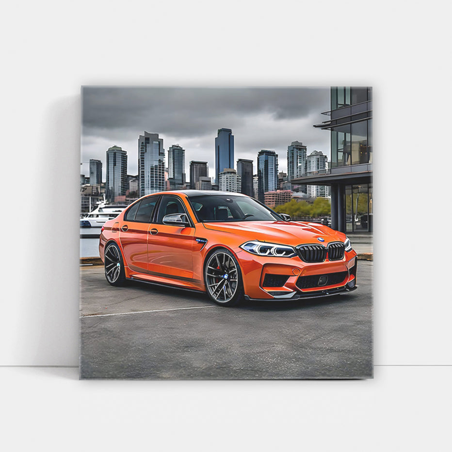 Vibrant Orange BMW M5 in Seattle, WA - Dynamic Elegance