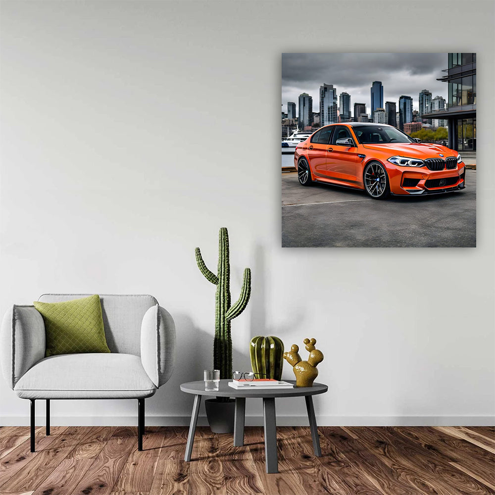 Vibrant Orange BMW M5 in Seattle, WA - Dynamic Elegance