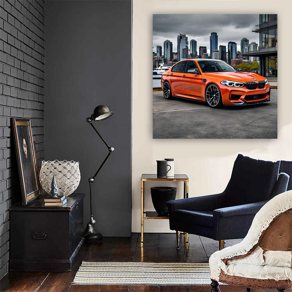 Vibrant Orange BMW M5 in Seattle, WA - Dynamic Elegance
