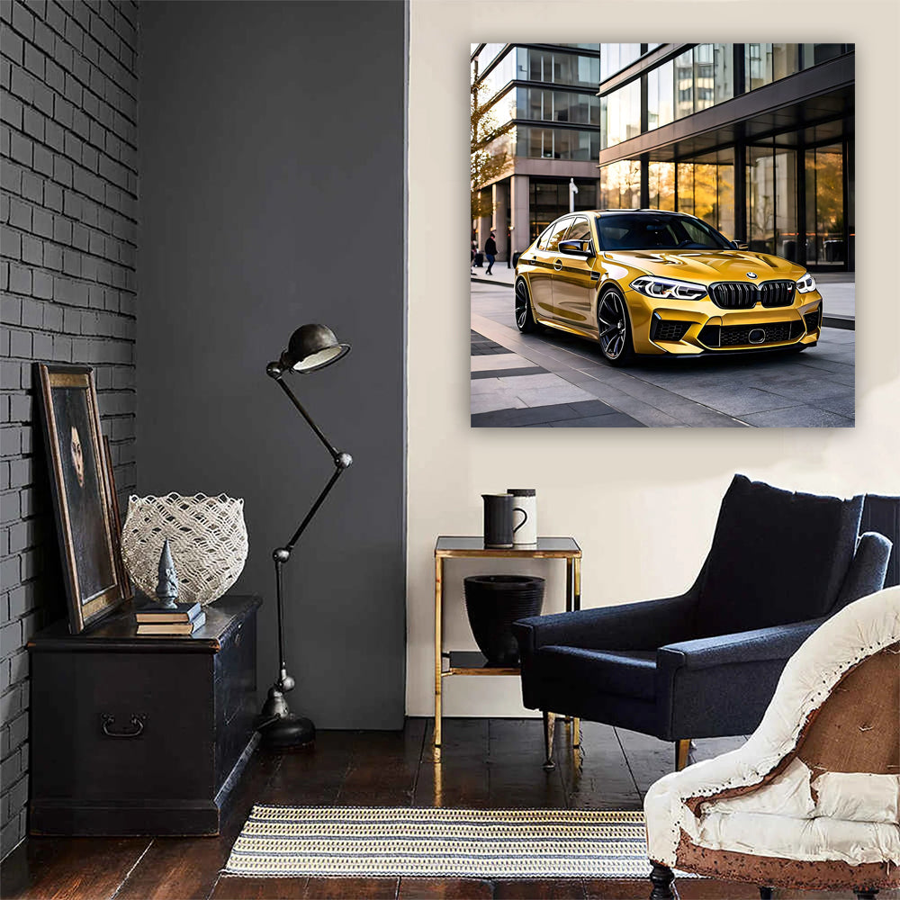 Yellow BMW M5 in Washington DC - Bold and Luxurious Ride