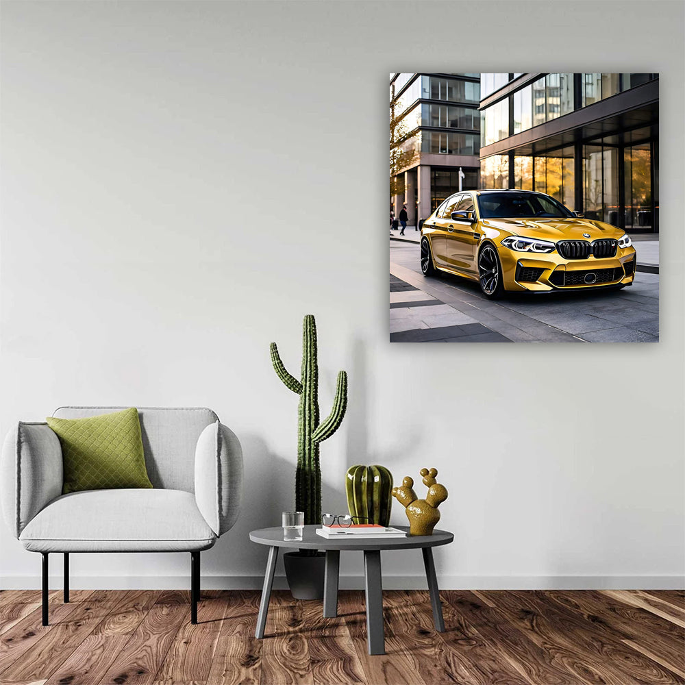 Yellow BMW M5 in Washington DC - Bold and Luxurious Ride
